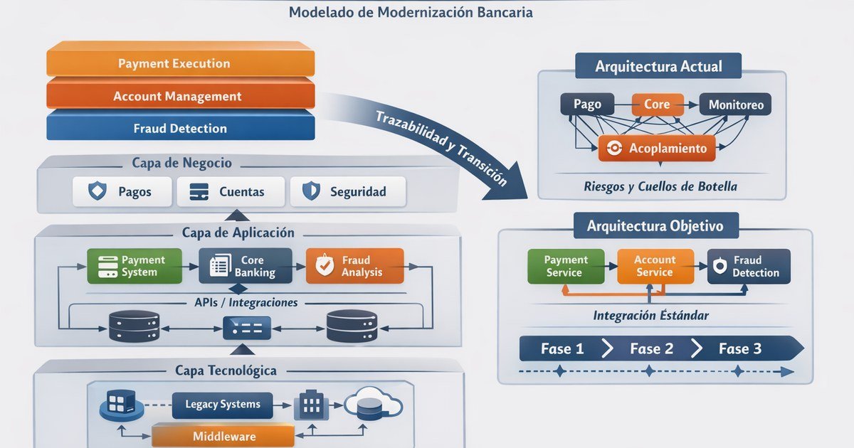 Modelado de arquitecturas bancarias con BIAN y ArchiMate